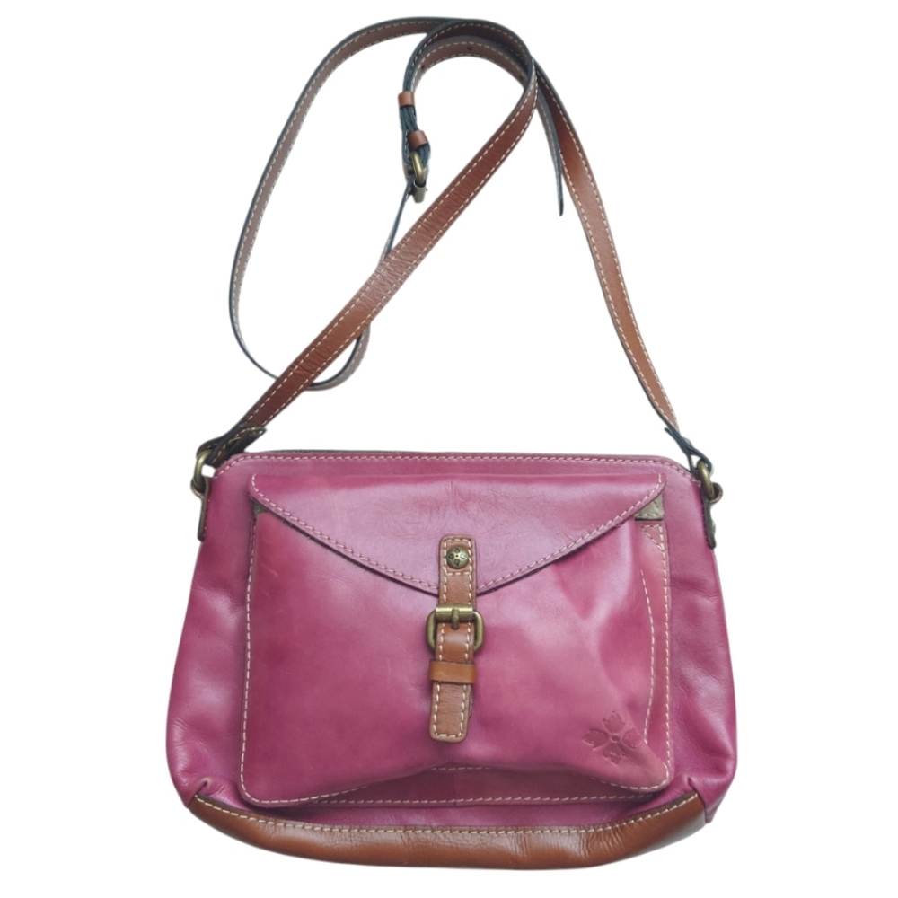 PATRICIA NASH Avellino Crossbody Organizer Heritage Messenger Leather Handbag